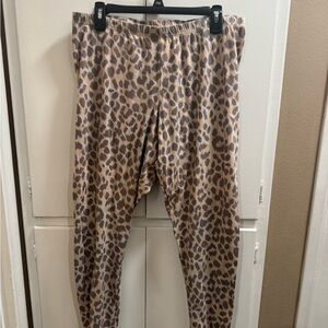 Old Navy XXL Leopard Print Leggings - Brown and Tan